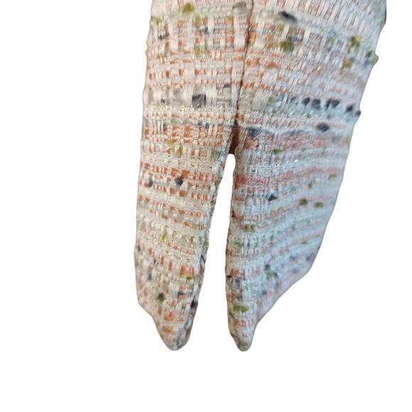 Karl Lagerfeld Pink Tweed Jacket  Vintage Gold Hardware Zip Up Sz 4 - Picture 8 of 12